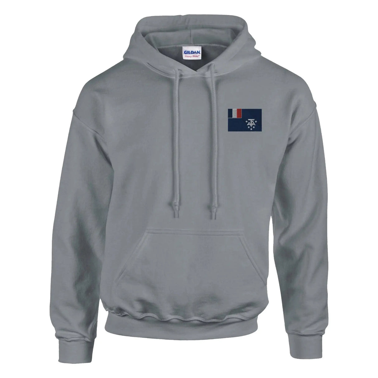 Sweat à capuche antarctique française coton brodé durable