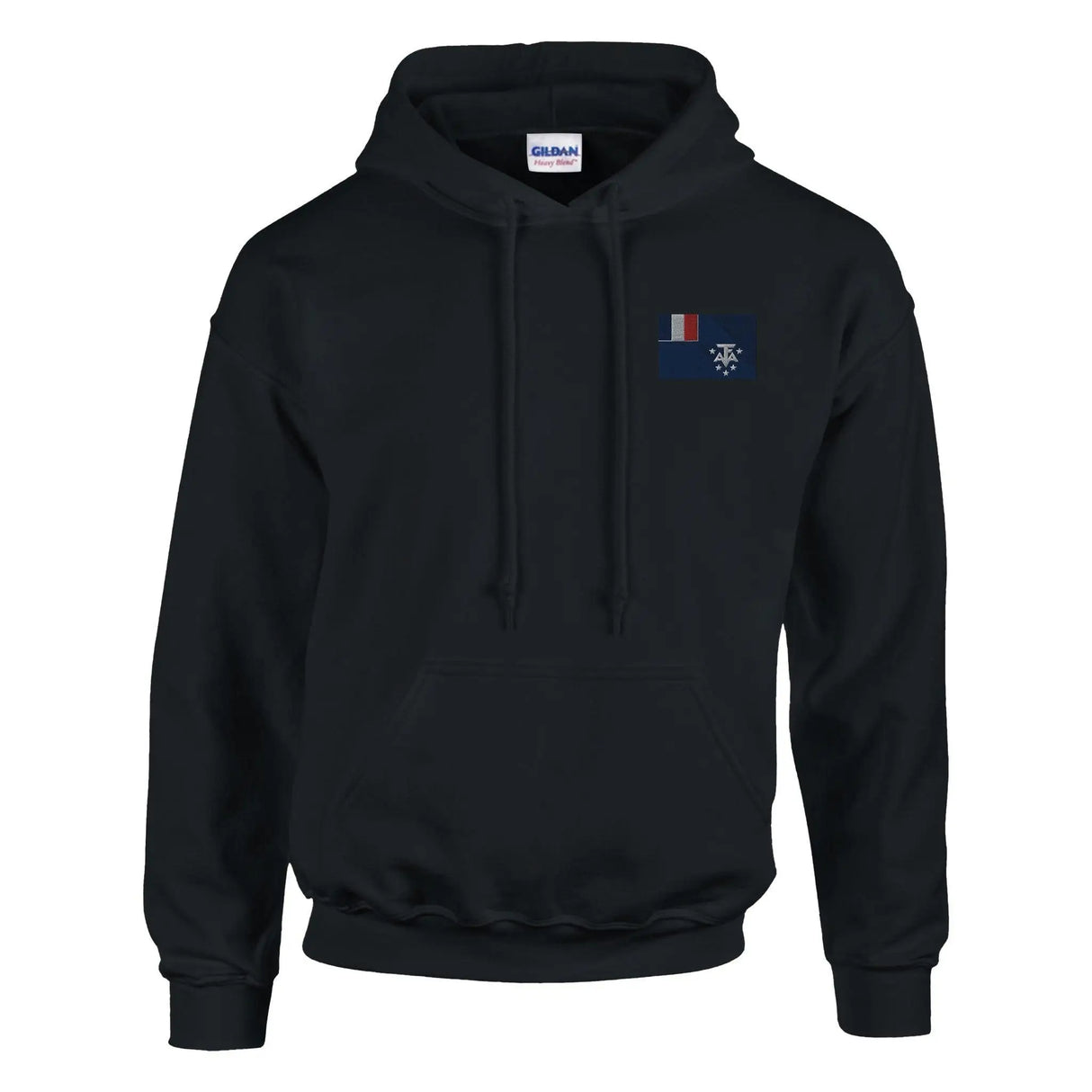 Sweat à capuche antarctique française coton brodé durable
