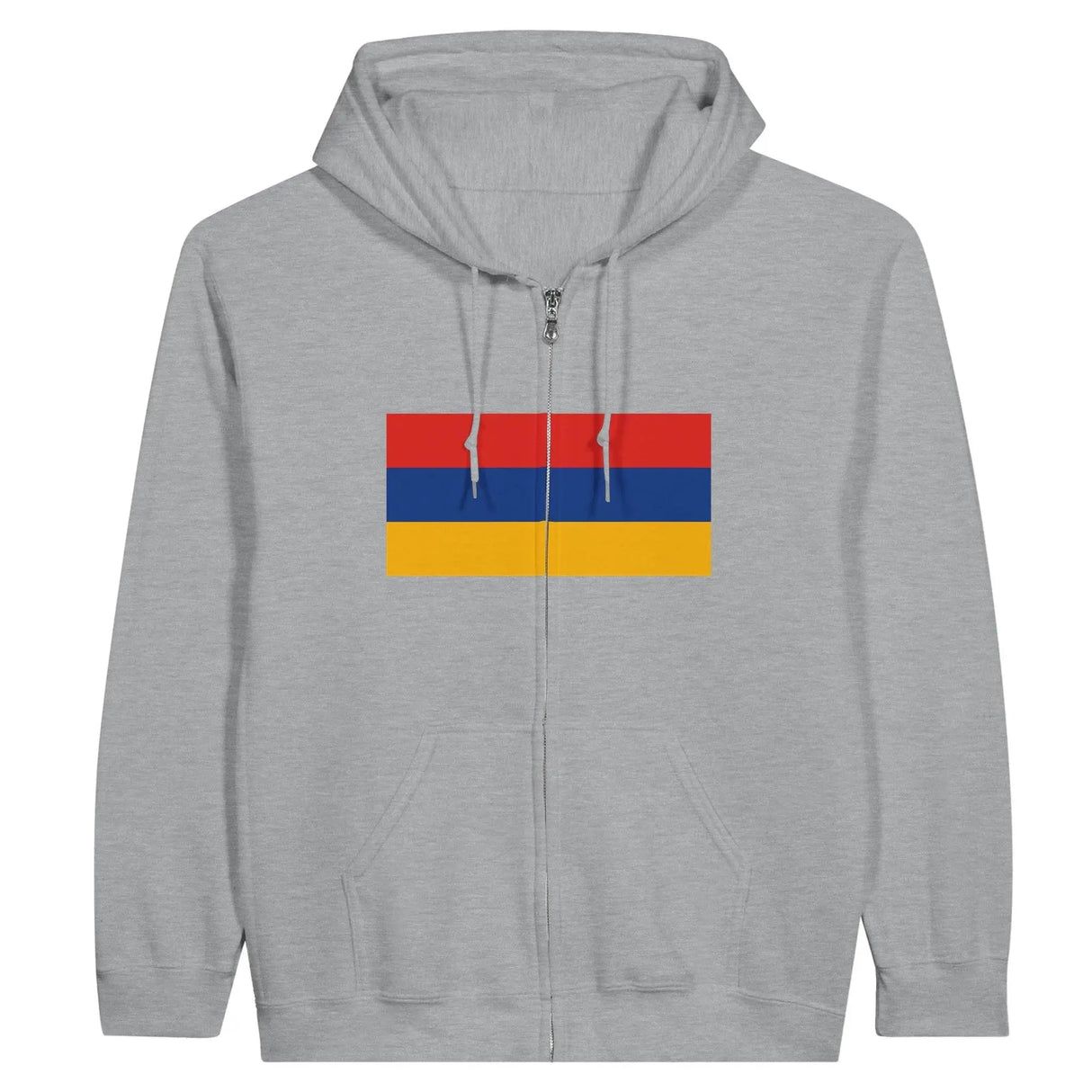 Sweat à capuche arménie coton mélangé fermeture éclair