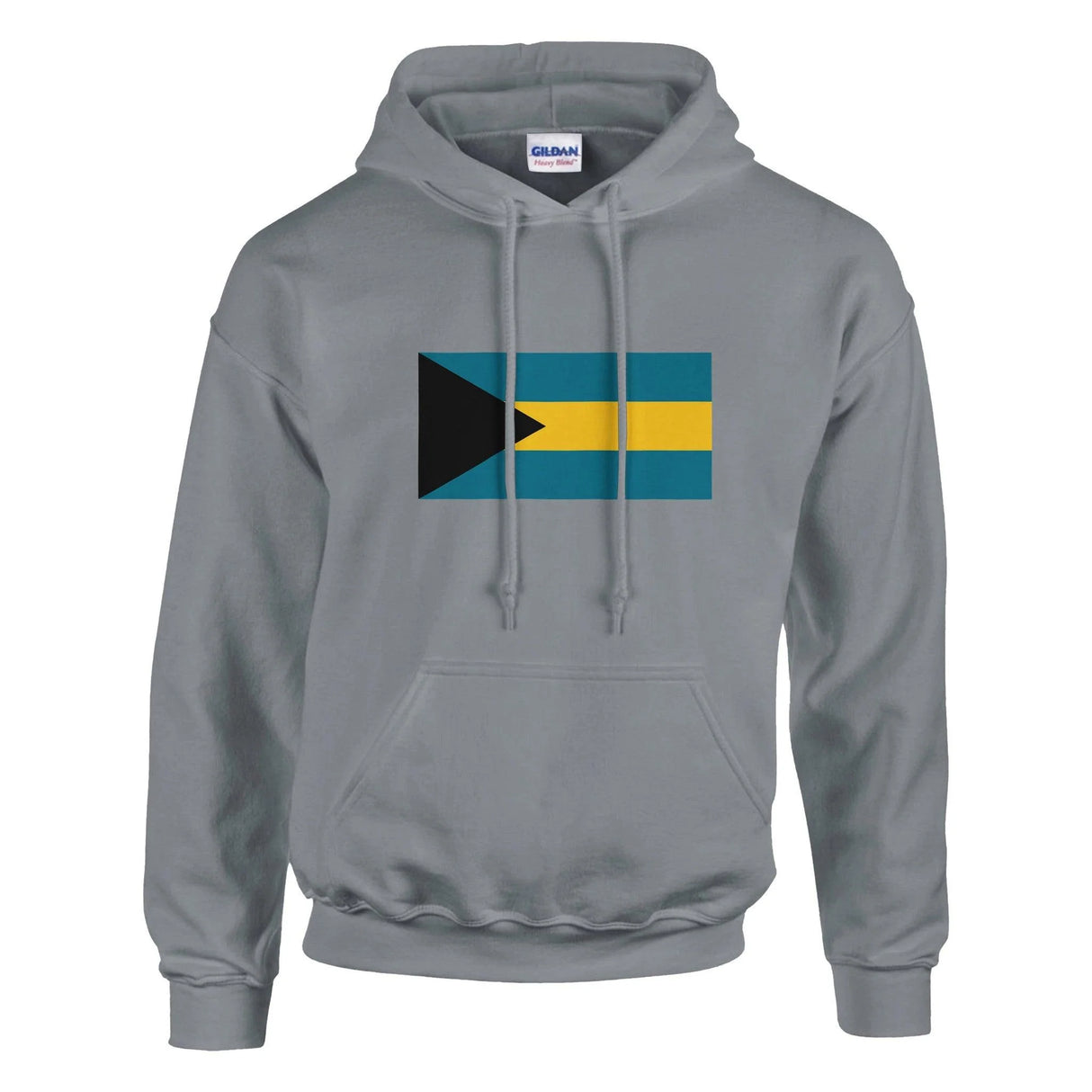 Sweat à capuche bahamas coton mélangé broderie couleur