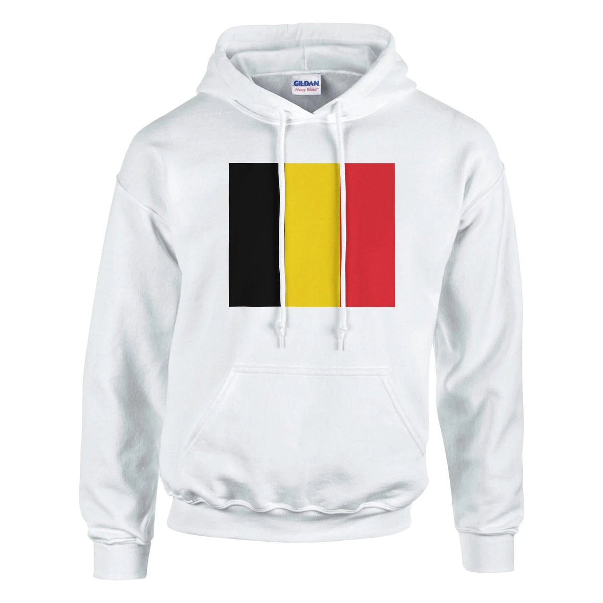 Sweat à capuche belgique coton mélangé drapeau couleur