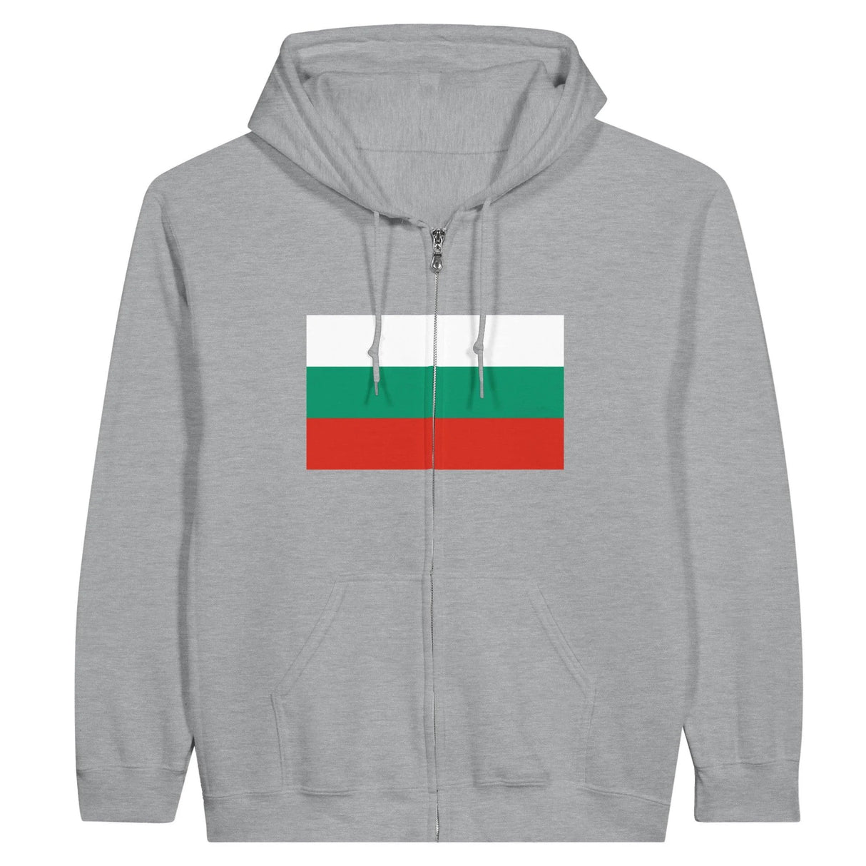 Sweat à capuche bulgarie coton mélangé fermeture éclair