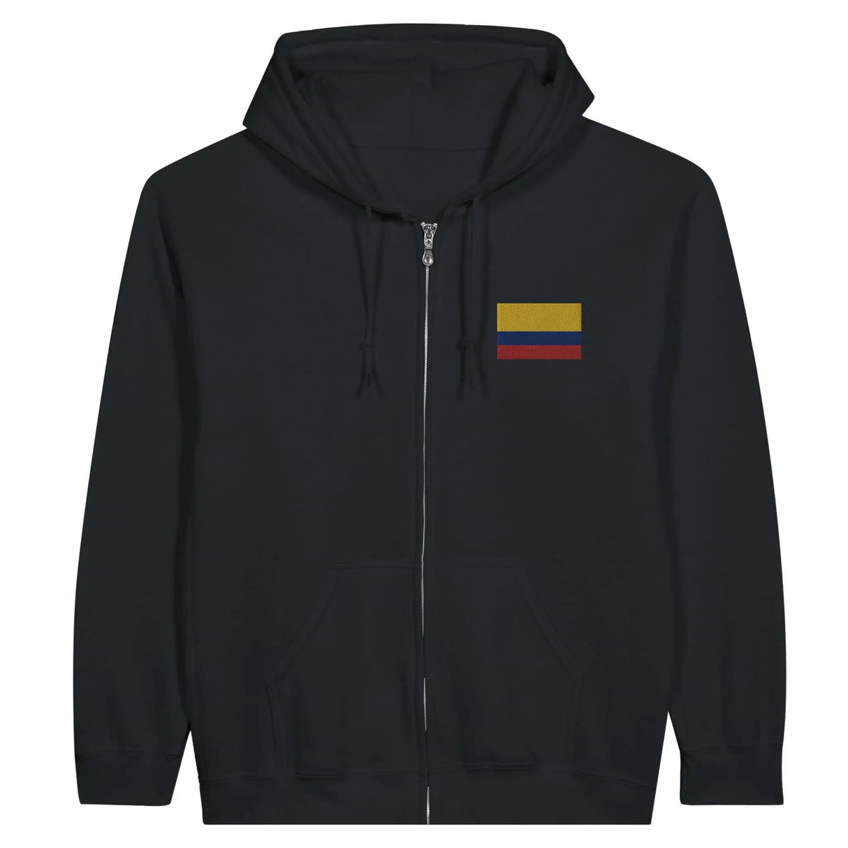 Sweat à capuche colombie coton mélangé broderie couleur