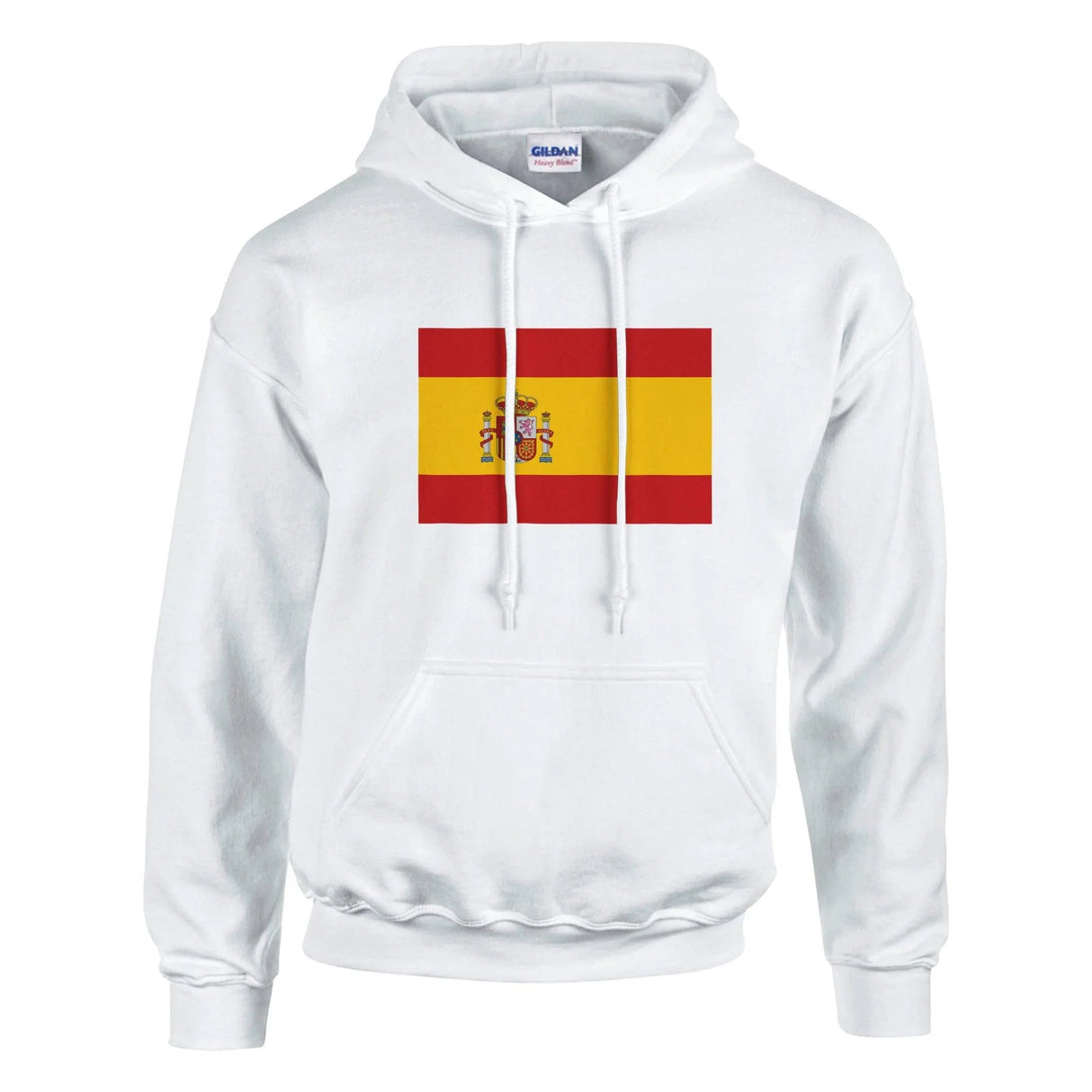 Sweat à capuche drapeau espagne coton mélangé broderie