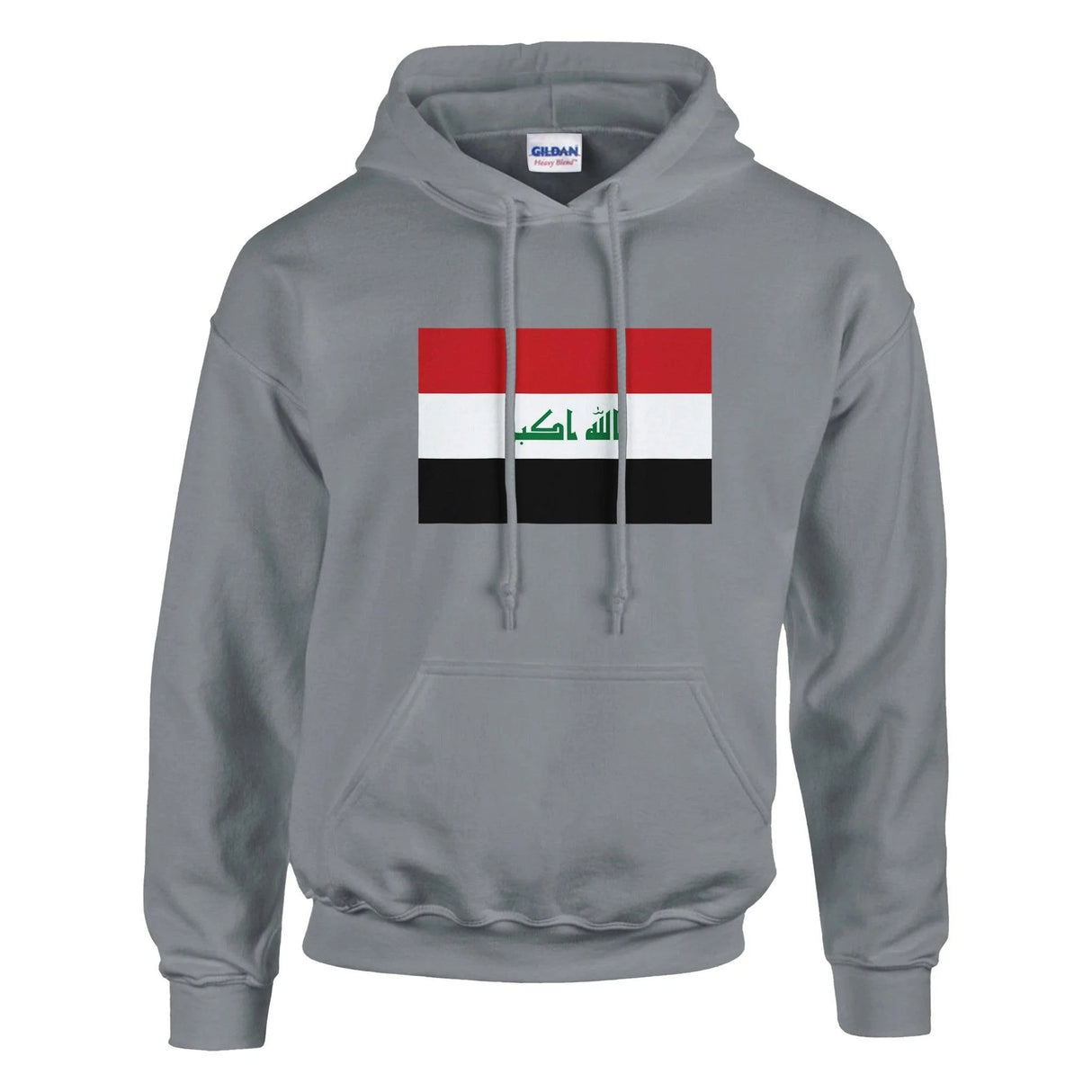 Sweat à capuche drapeau irak coton mélangé broderie