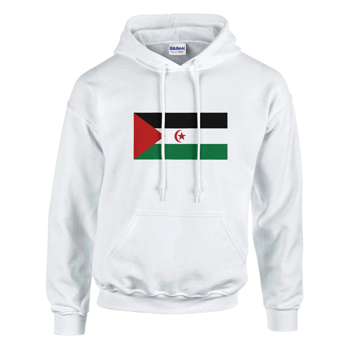 Sweat à capuche drapeau république arabe sahraouie coton