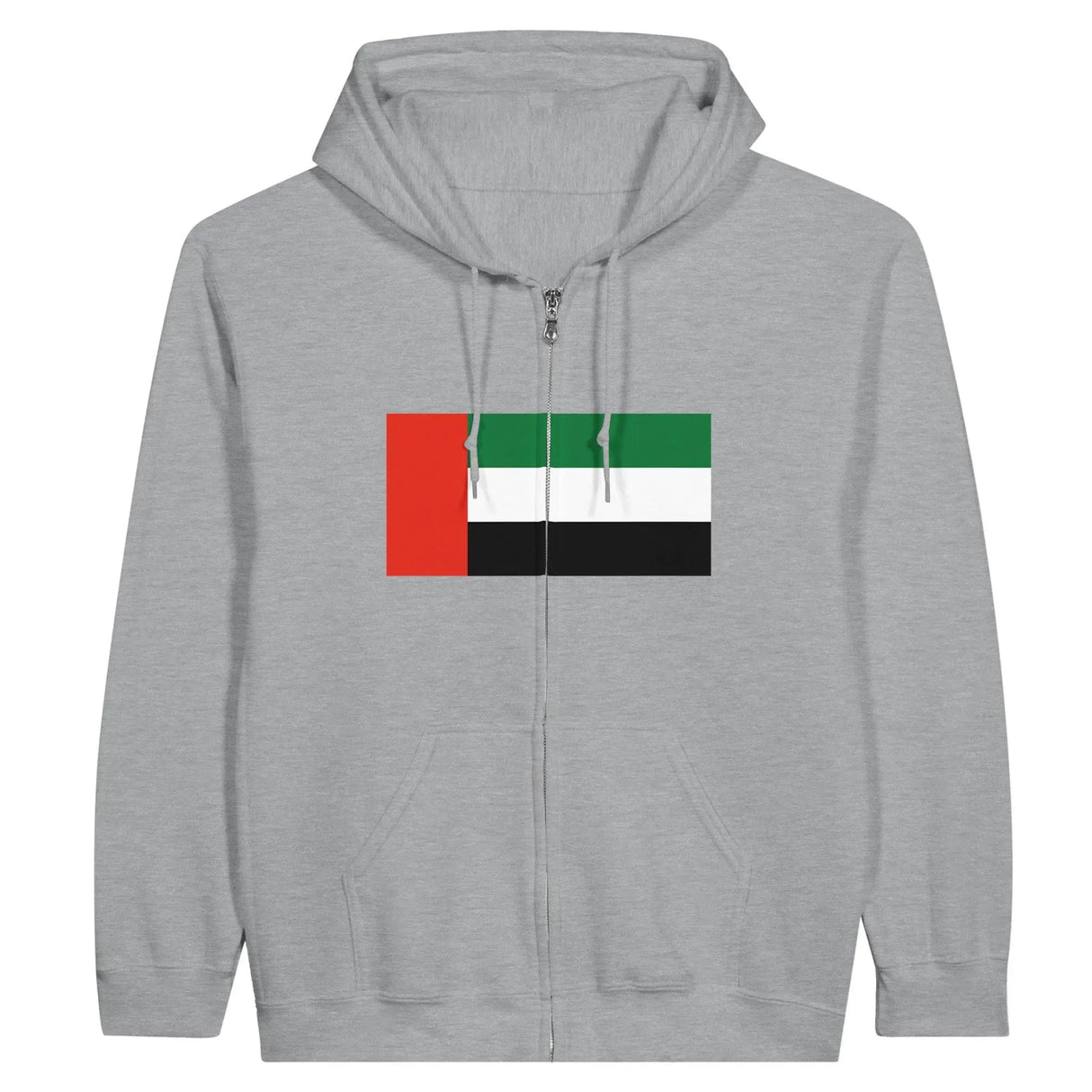 Sweat à capuche émirats arabes unis coton broderie zip
