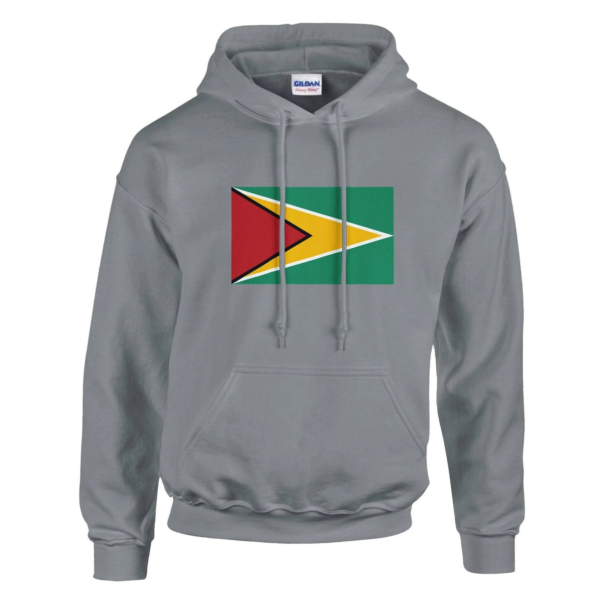 Sweat à capuche guyana coton mélangé broderie couleur
