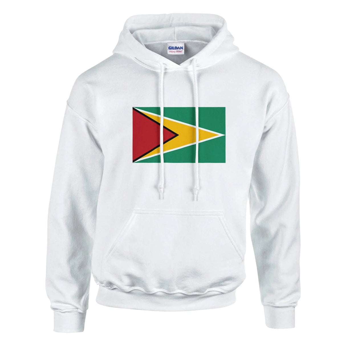 Sweat à capuche guyana coton mélangé broderie couleur