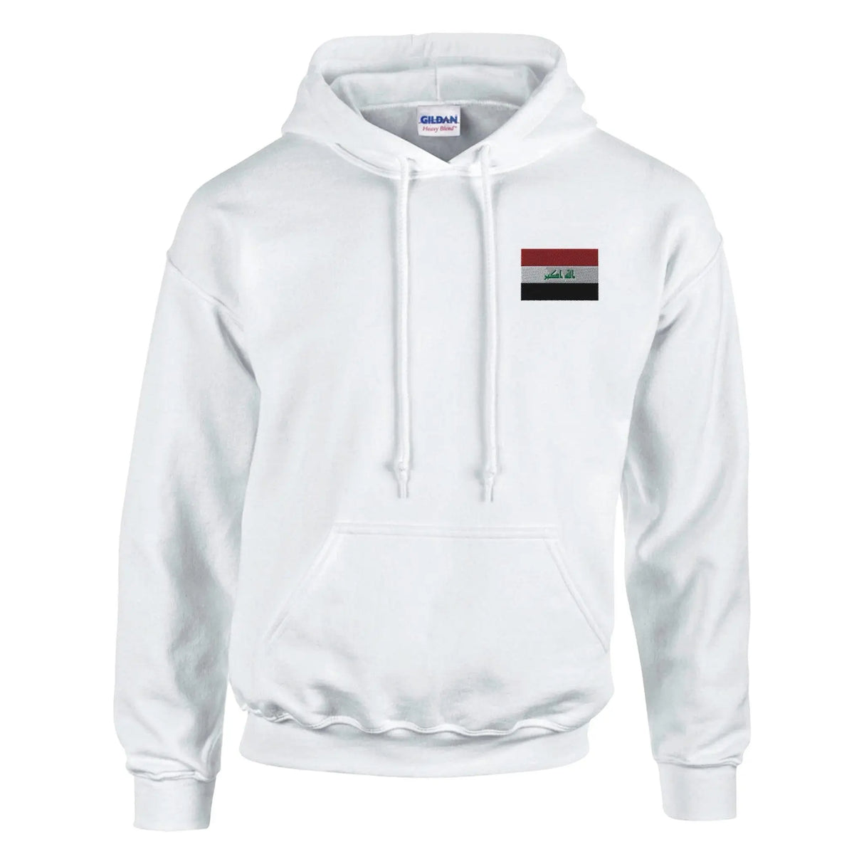 Sweat à capuche irak coton mélangé brodé capuche drapeau
