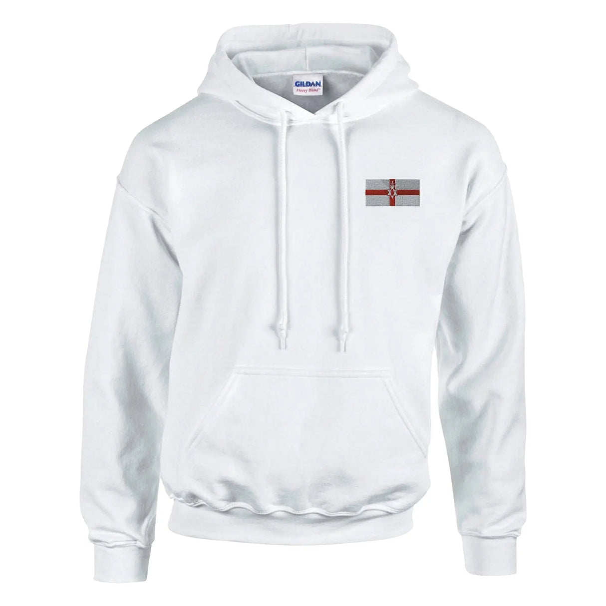 Sweat à capuche irlande du nord brodé coton mélangé