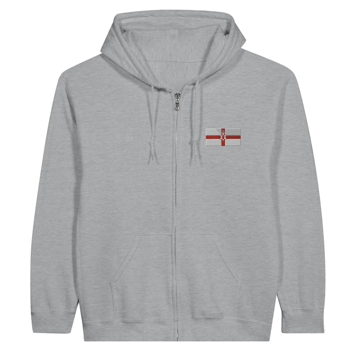 Sweat à capuche irlande du nord coton mélangé broderie