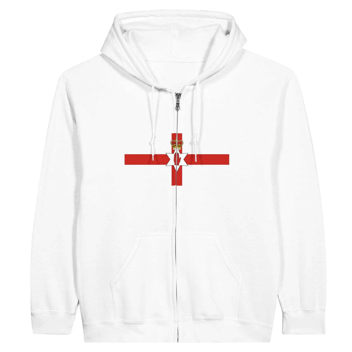 Sweat à capuche irlande du nord coton mélangé broderie