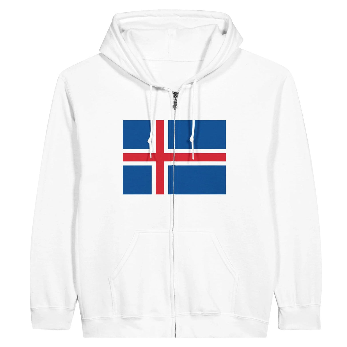 Sweat à capuche islande coton mélangé fermeture éclair
