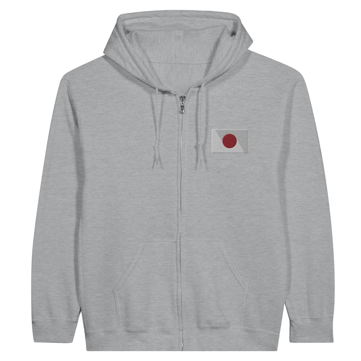 Sweat à capuche japon coton mélangé broderie couleur