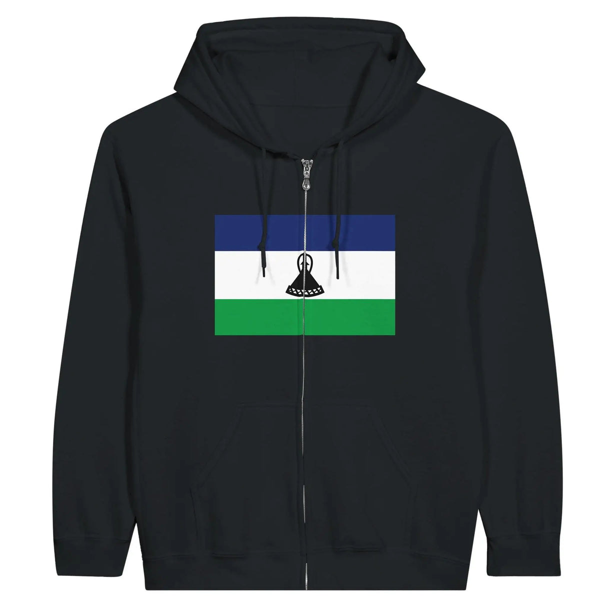 Sweat à capuche lesotho coton mélangé broderie drapeau