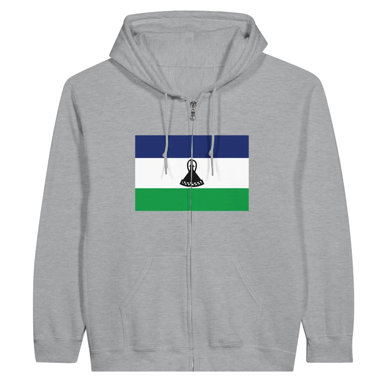 Sweat à capuche lesotho coton mélangé broderie drapeau