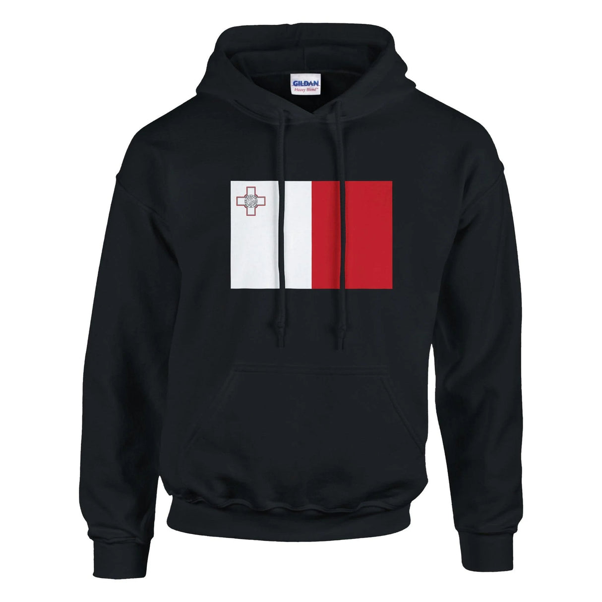 Sweat à capuche malte coton mélangé broderie couleur