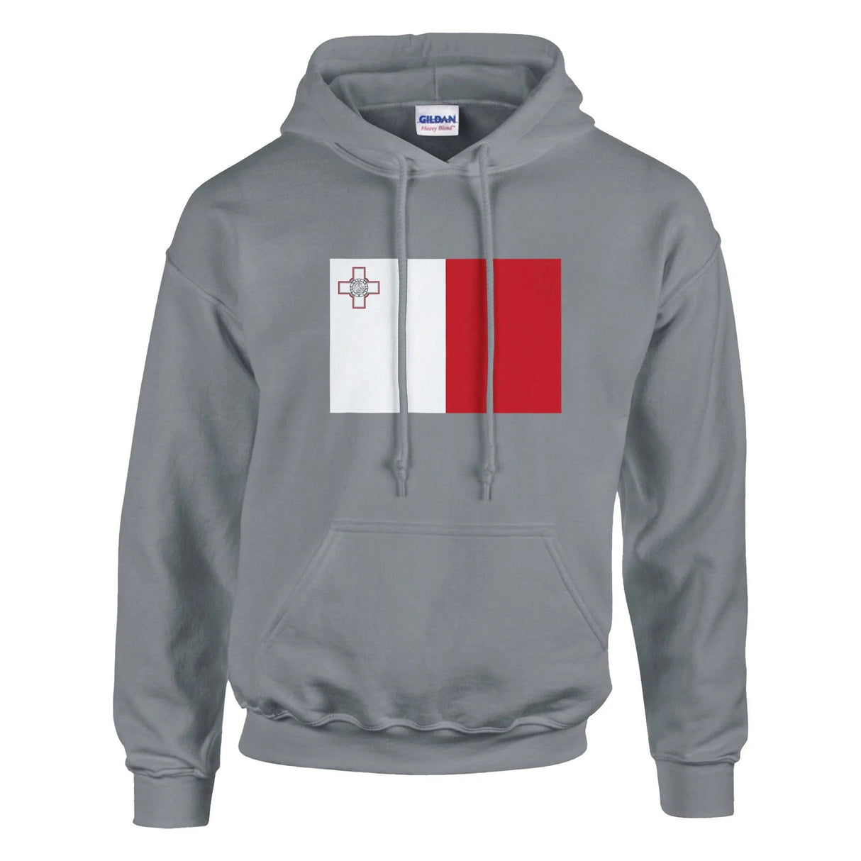 Sweat à capuche malte coton mélangé broderie couleur