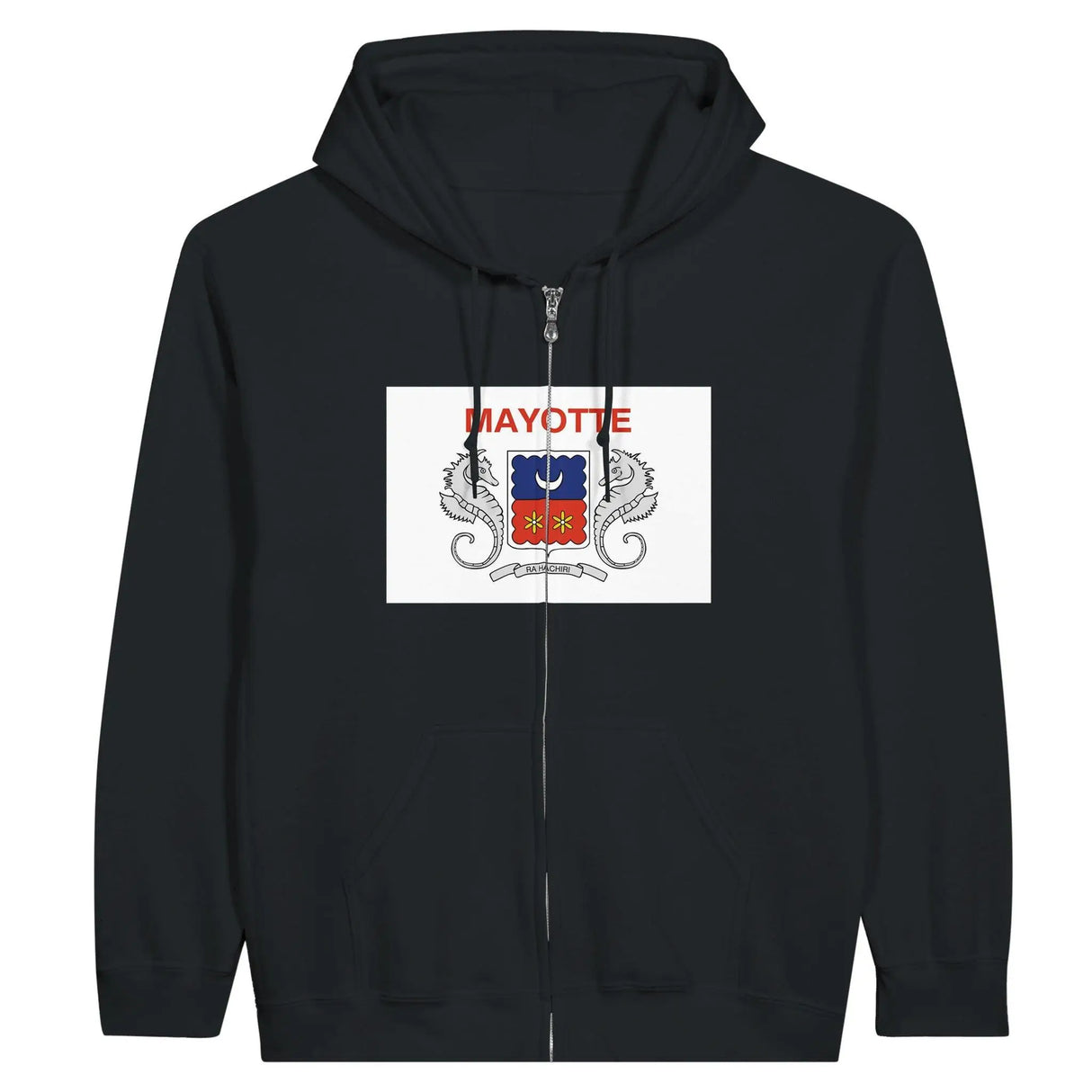 Sweat à capuche mayotte coton mélangé broderie drapeau