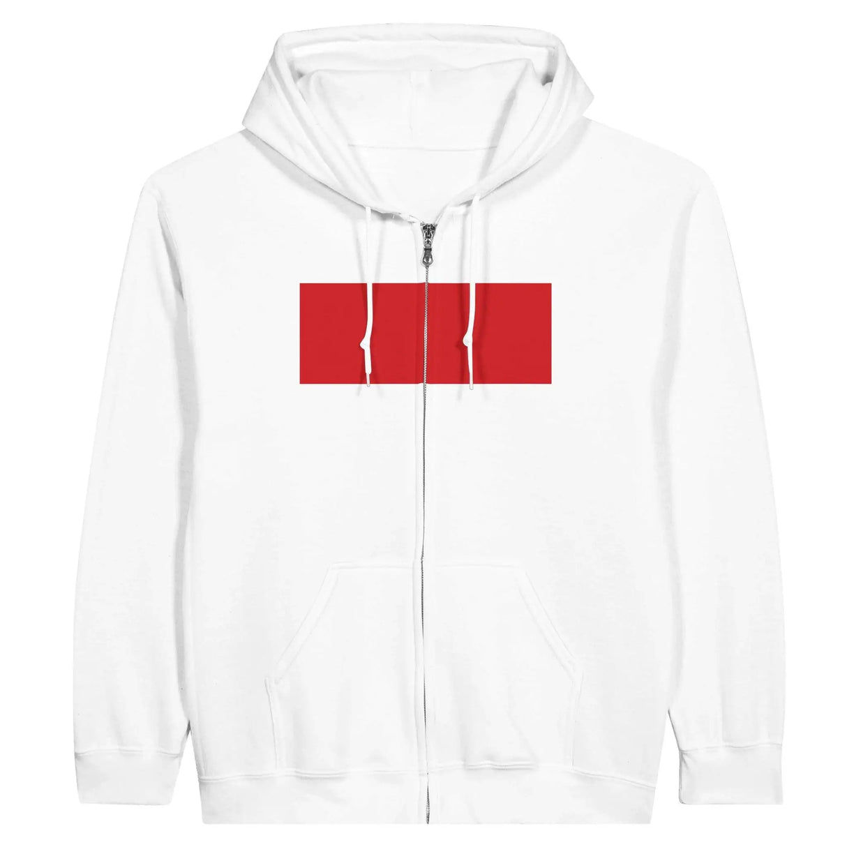 Sweat à capuche monaco coton mélangé broderie fermeture éclair