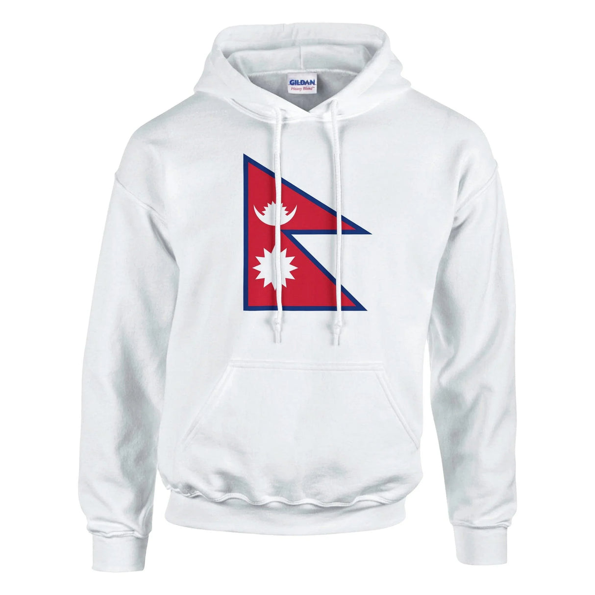 Sweat à capuche népal coton mélangé broderie couleur