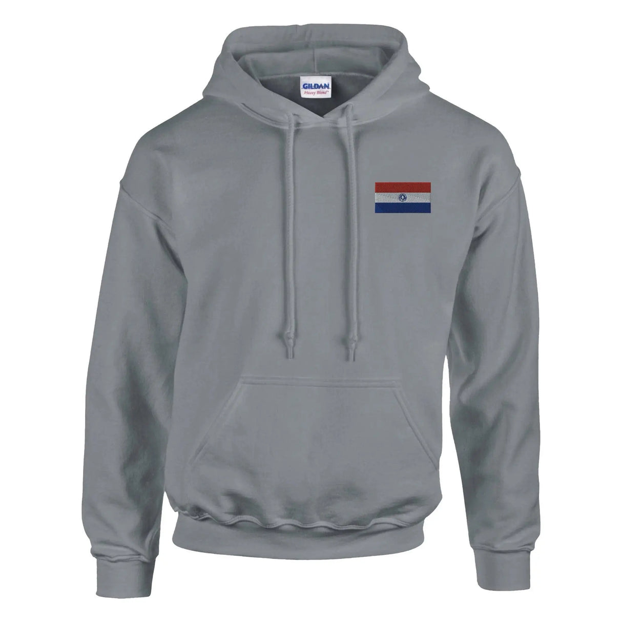 Sweat à capuche paraguay broderie couleur coton mélangé