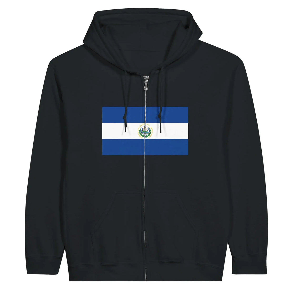 Sweat à capuche salvador coton mélangé broderie couleur