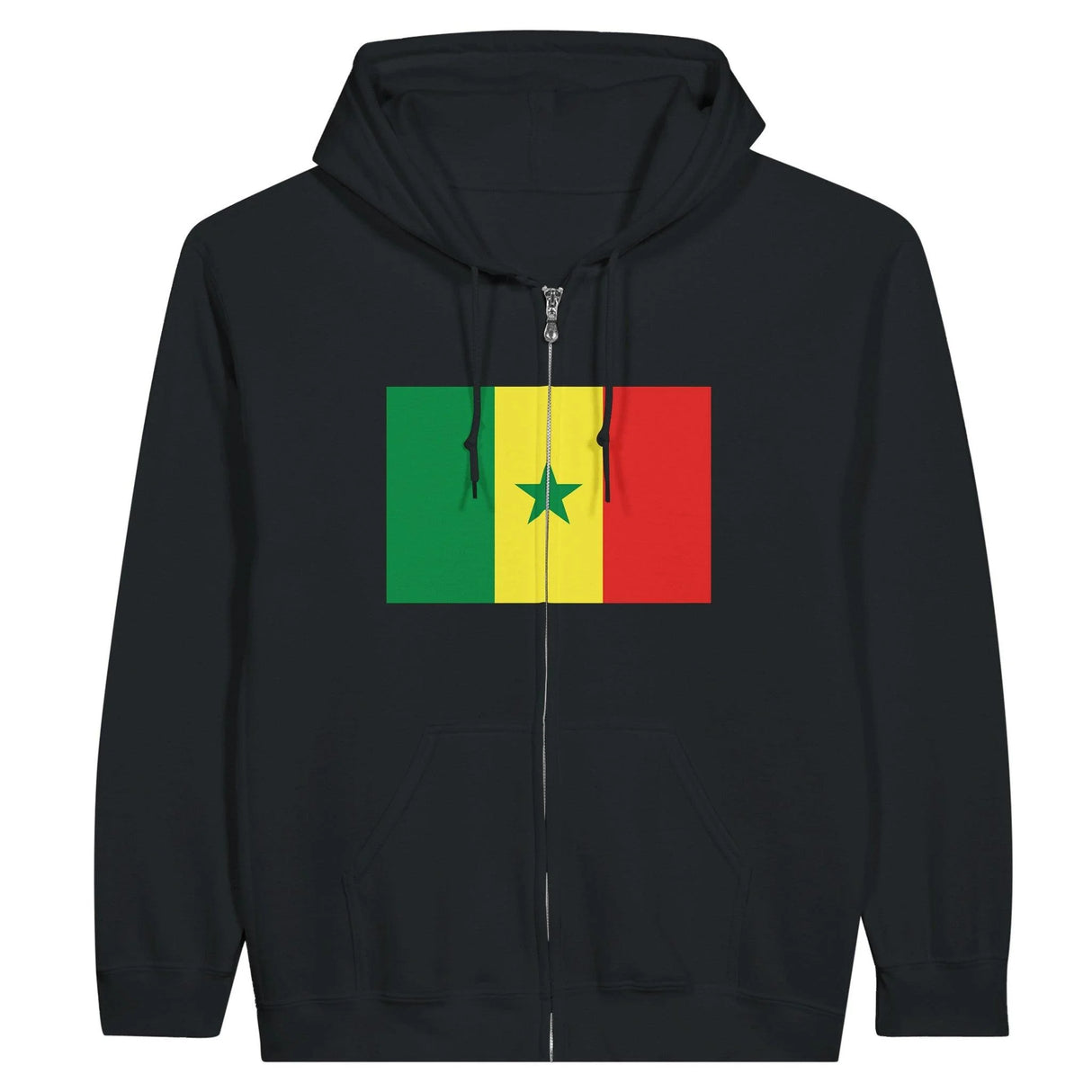 Sweat à capuche sénégal coton mélangé broderie drapeau