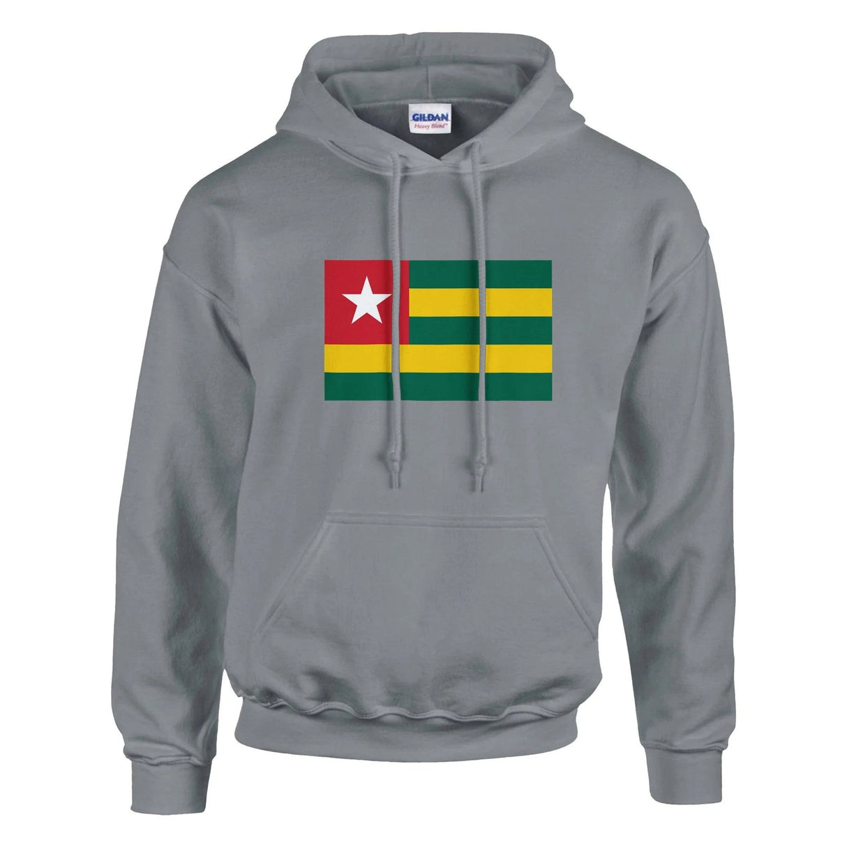 Sweat à capuche togo coton mélangé drapeau brodé