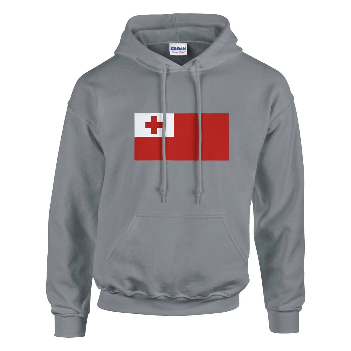 Sweat à capuche tonga coton mélangé broderie drapeau