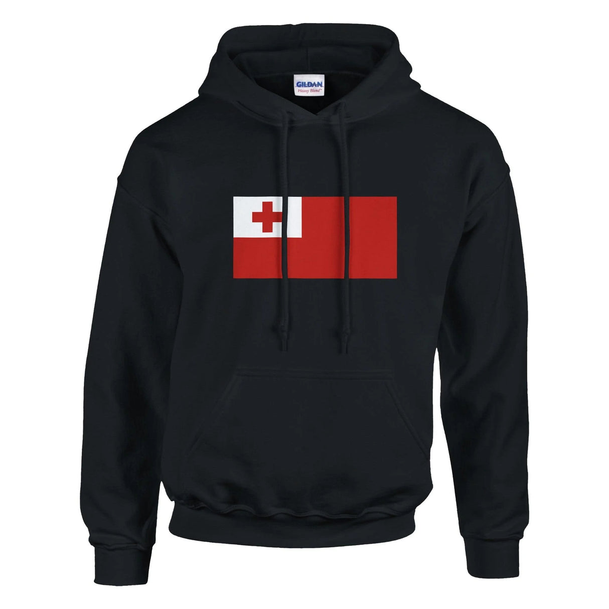 Sweat à capuche tonga coton mélangé broderie drapeau