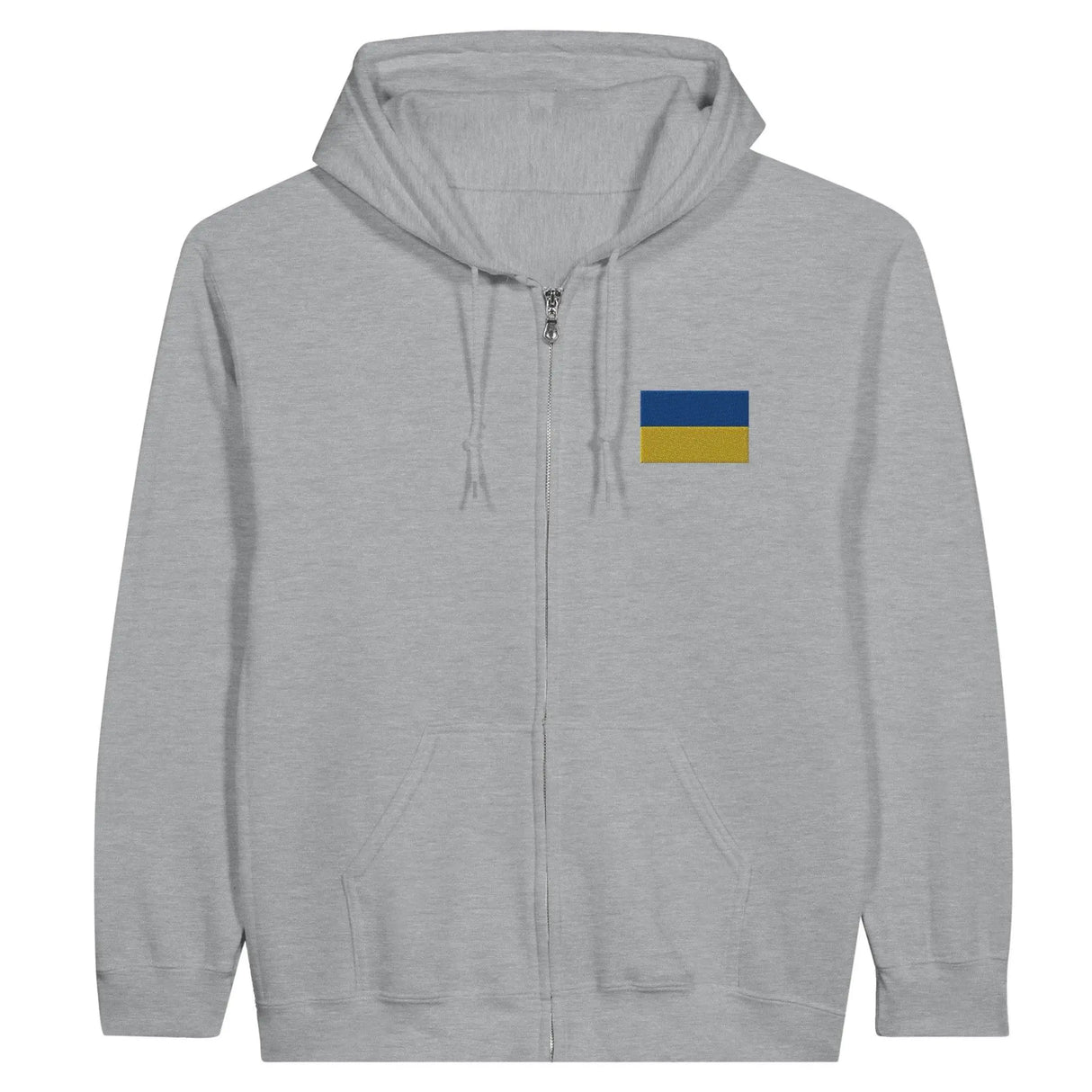 Sweat à capuche ukraine coton mélangé broderie couleur