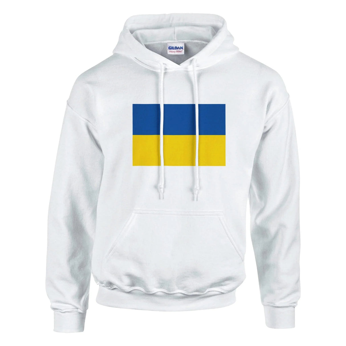 Sweat à capuche ukraine coton mélangé broderie couleur
