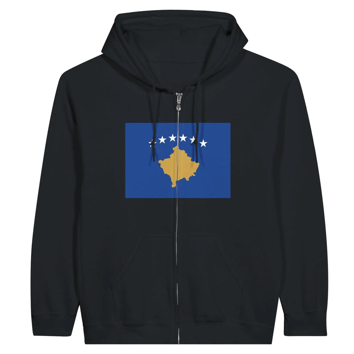 Sweat à capuche zippé kosovo coton mélangé résistance accrue