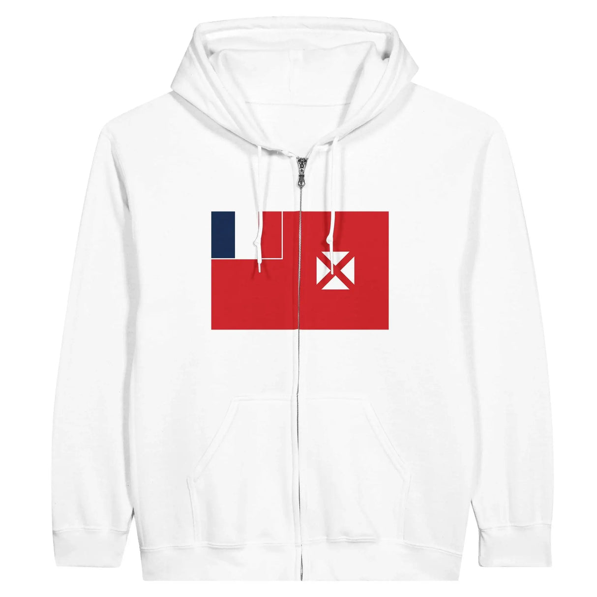 Sweat à capuche zippé wallis-et-futuna coton mélangé