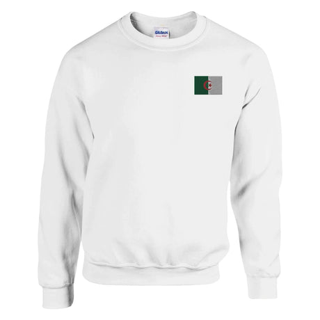 Sweat-shirt algérie broderie couleur en coton mélangé doux