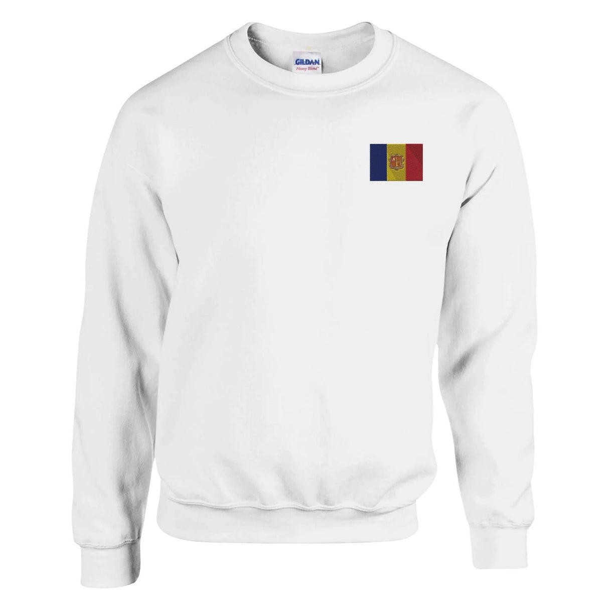 Sweat-shirt andorre broderie couleur coton mélangé doux