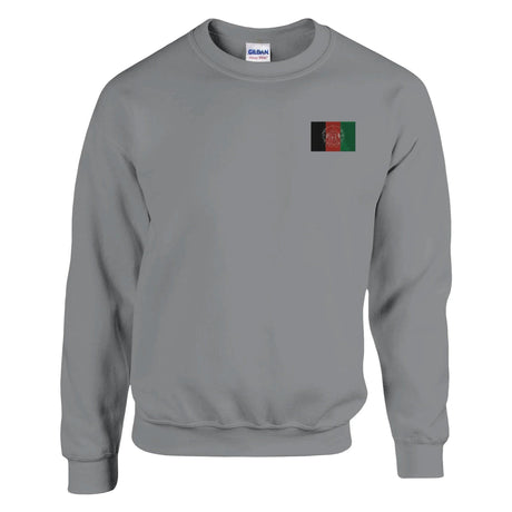 Sweat-shirt drapeau afghanistan broderie couleur coton doux