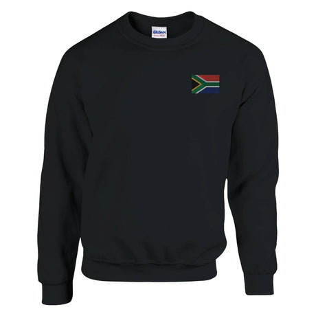 Sweat-shirt drapeau afrique du sud broderie mélange doux