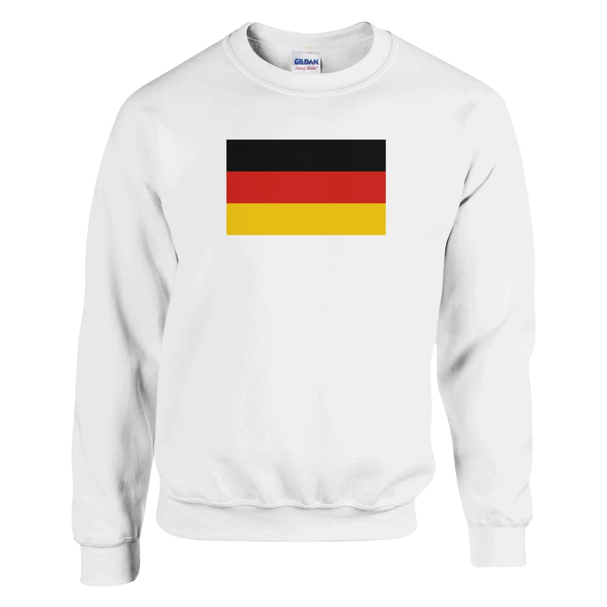 Sweat-shirt drapeau allemagne coton mélangé broderie douce