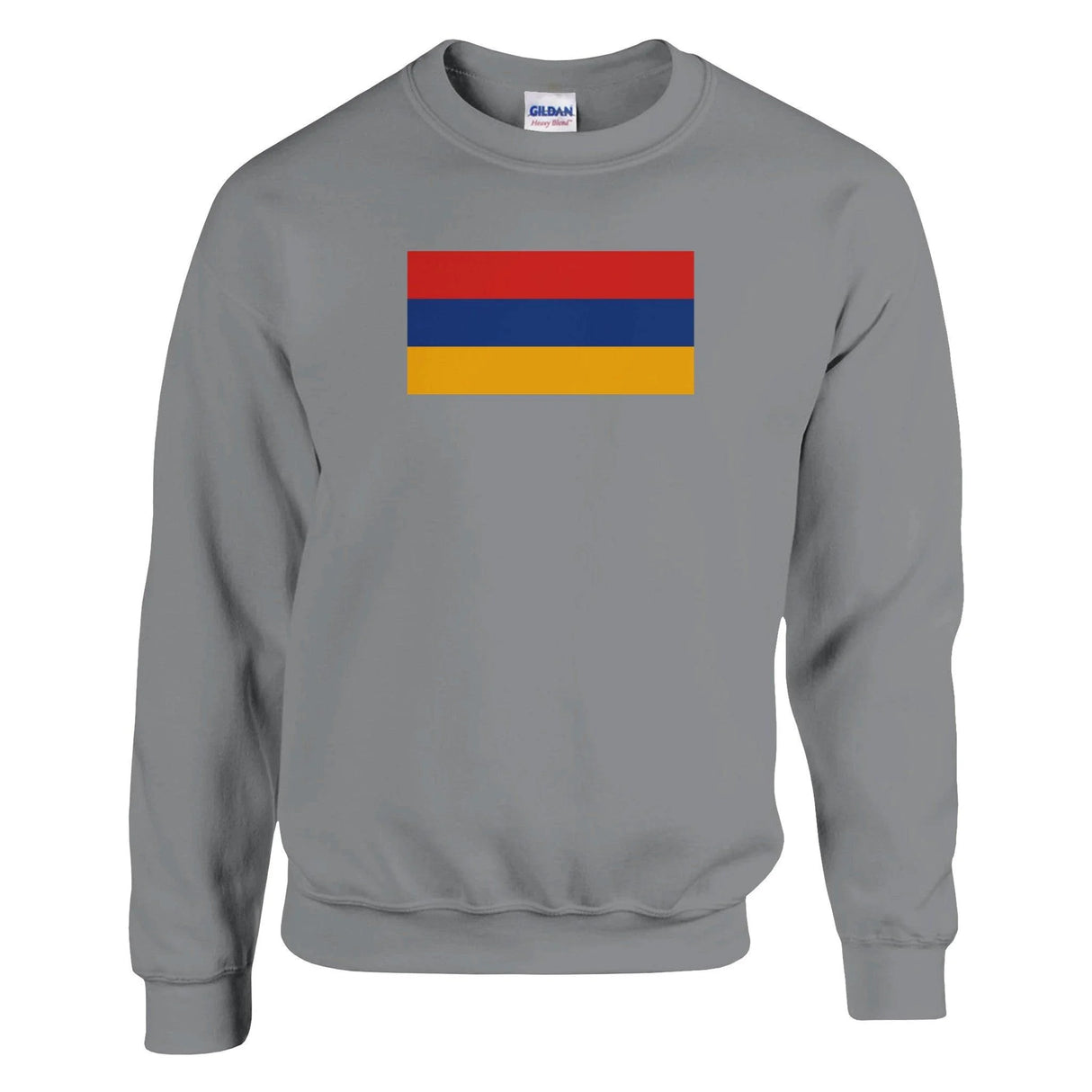 Sweat-shirt drapeau arménie coton mélangé broderie