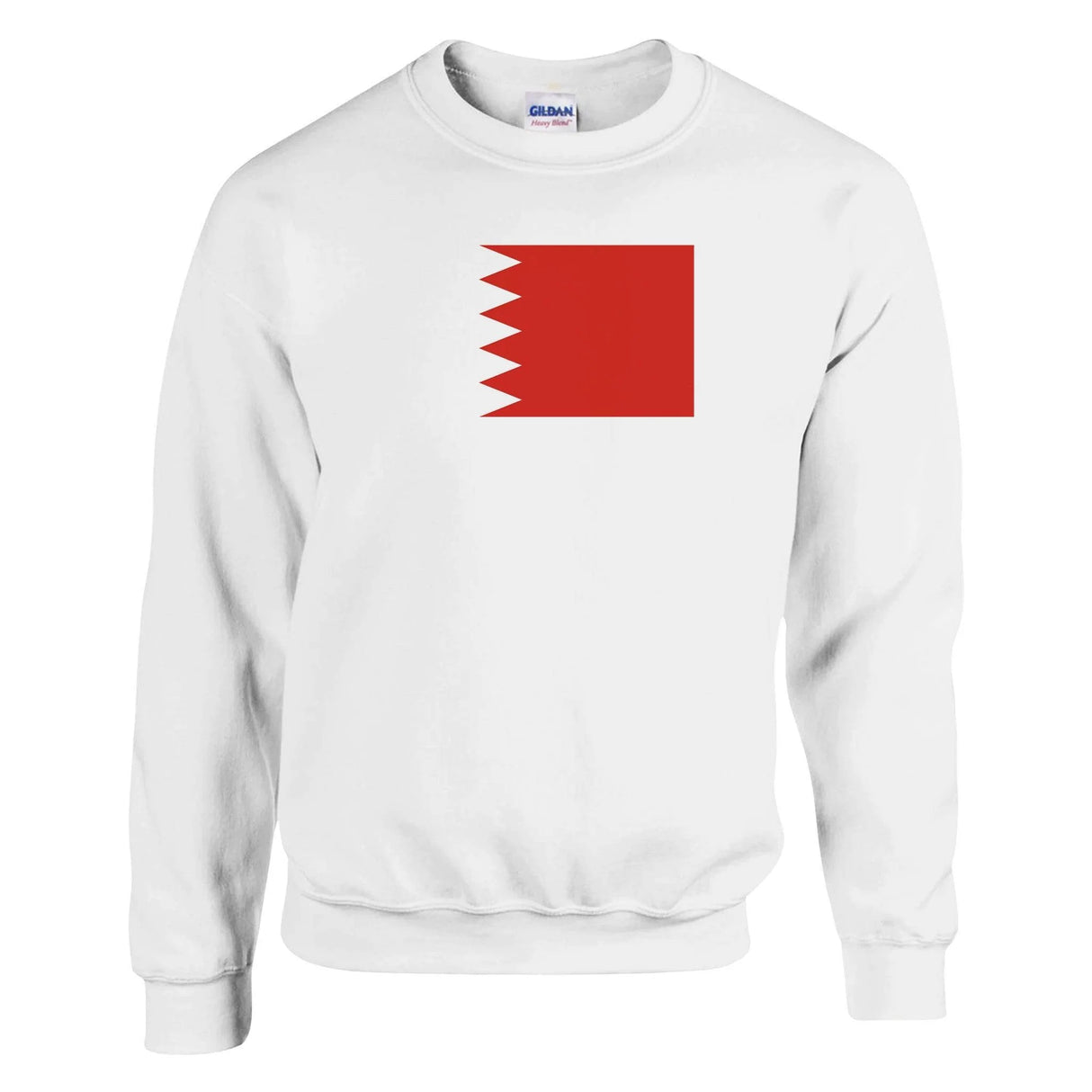 Sweat-shirt drapeau bahreïn coton mélangé broderie