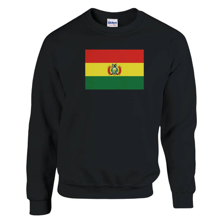 Sweat-shirt drapeau bolivie coton mélangé broderie