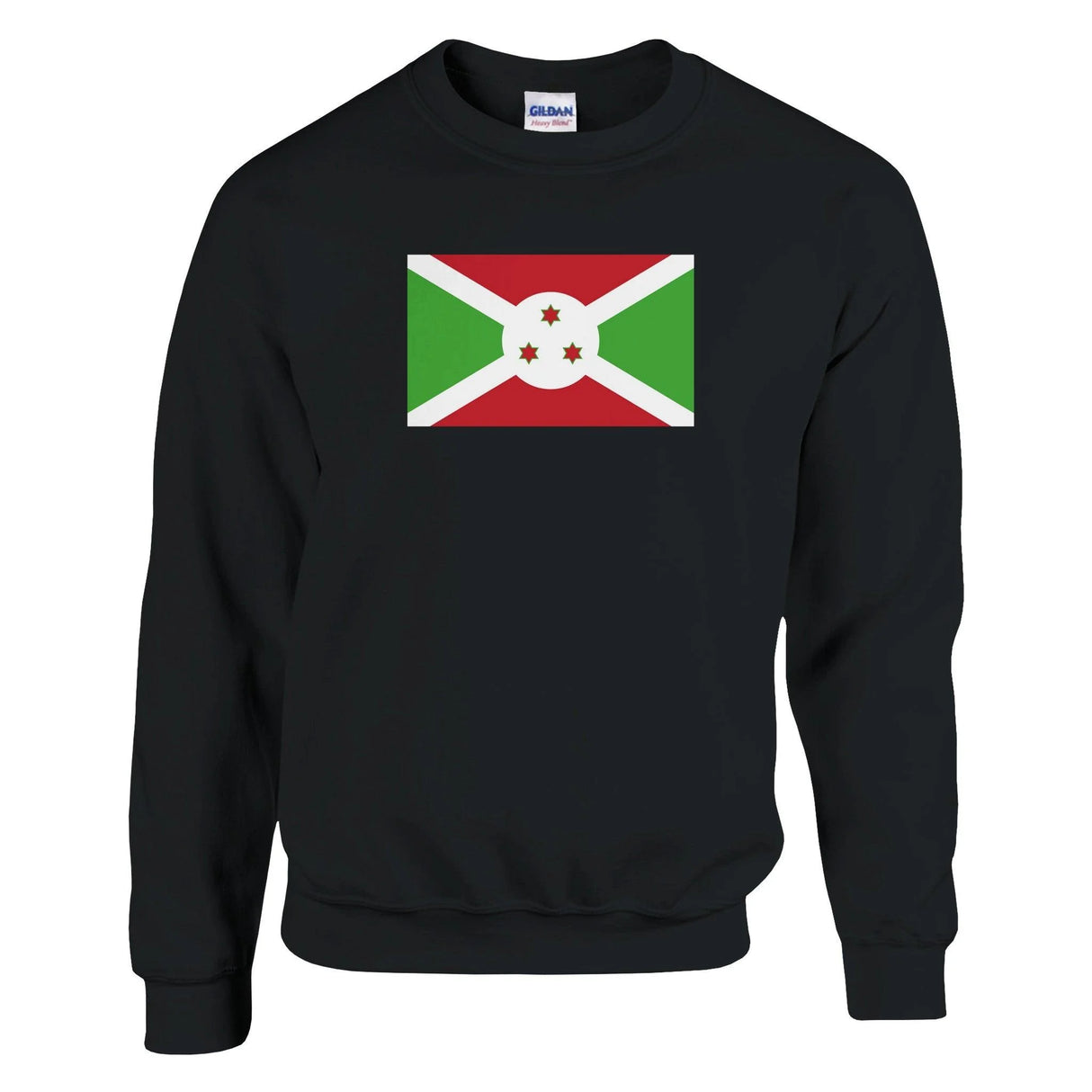Sweat-shirt drapeau burundi coton mélangé broderie douce