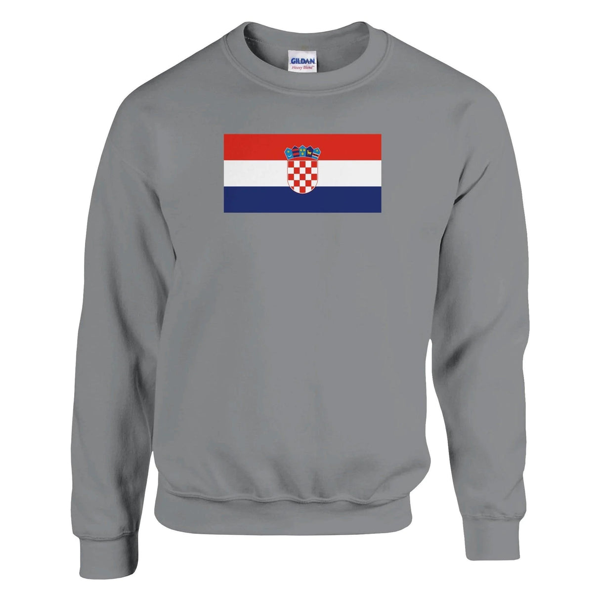 Sweat-shirt drapeau croatie coton mélangé brodé doux