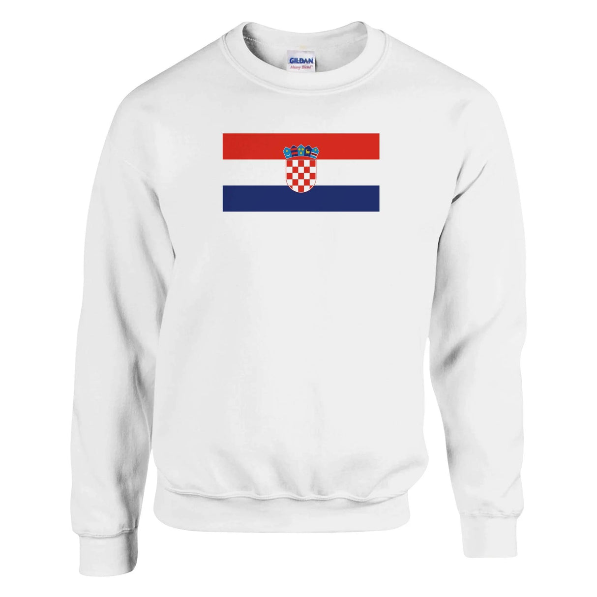 Sweat-shirt drapeau croatie coton mélangé brodé doux