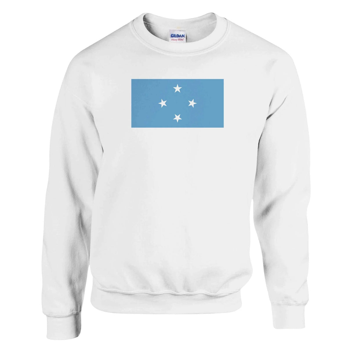 Sweat-shirt drapeau états fédérés micronésie coton mélangé