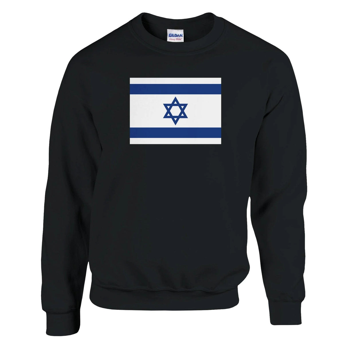 Sweat-shirt drapeau israël coton mélangé brodé confortable