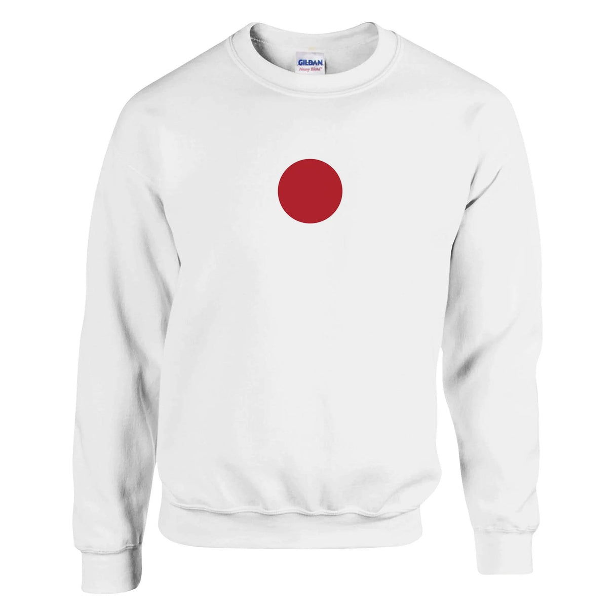 Sweat-shirt drapeau japon coton mélangé brodé confortable